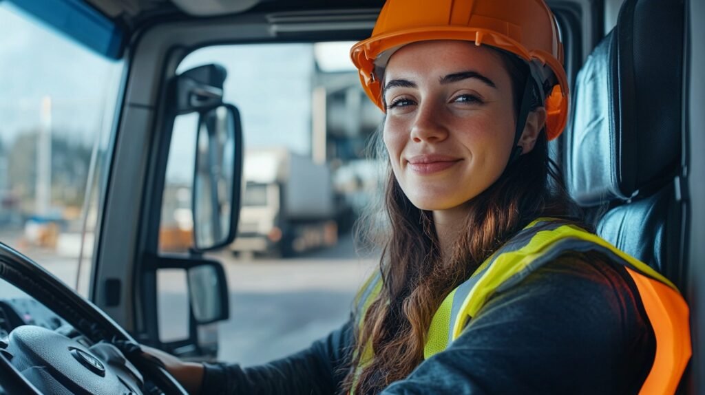 Female truck driver