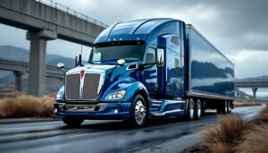 powerful blue hauler