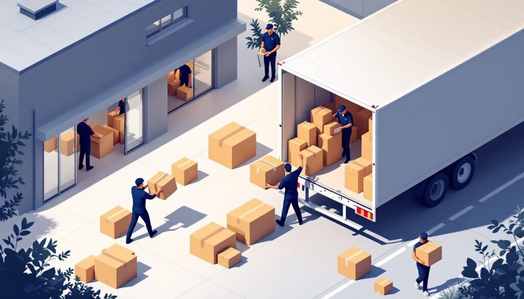 Professional moving day