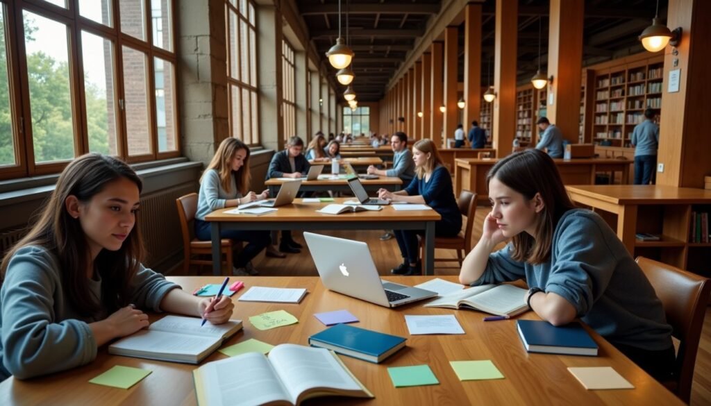 Scholary library retreat