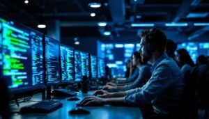 Cyber Security team working