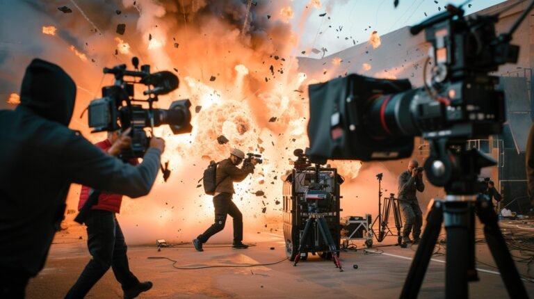Explosive Filming action