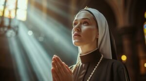 nun praying