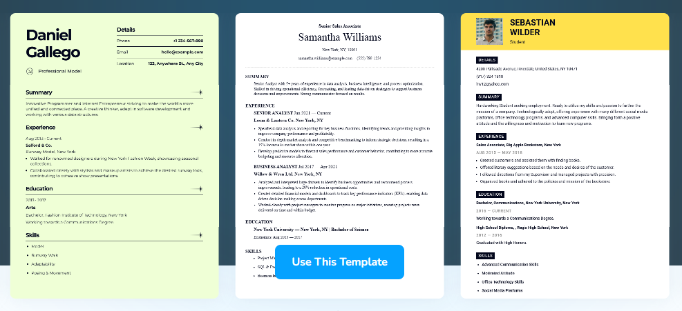 cv templates