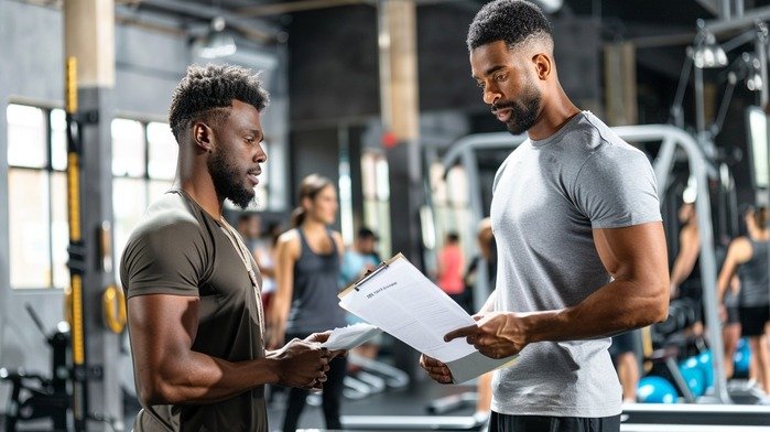 taining session at the gym